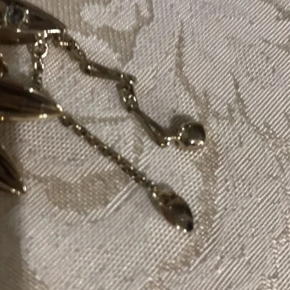 Large Christian Dior Crystal Pink & Black Stone Pendant - Picture 9 of 12